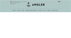 Desktop Screenshot of anglerrestaurant.com